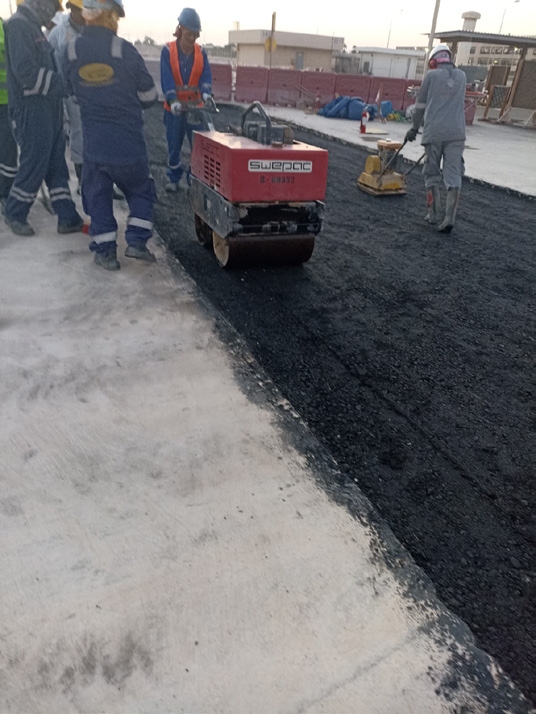 Open cut critical road with casing pipe installation and re-asphalting